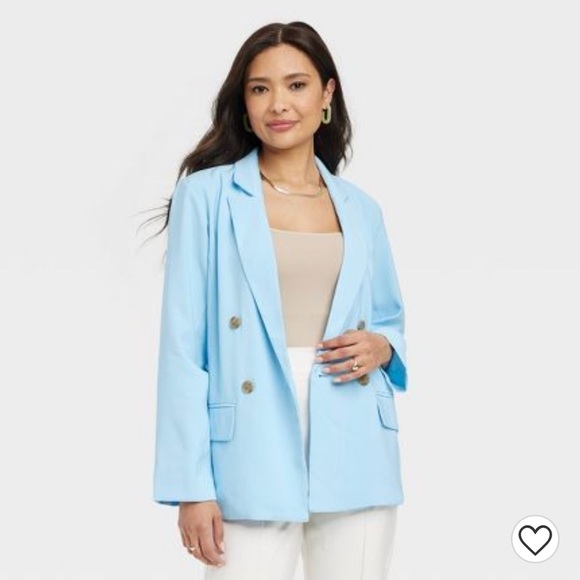 Relaxed Fit Essential Blazer - A New Day™ Blue - Picture 1 of 8